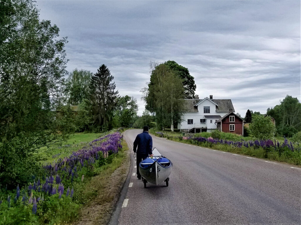 Umtragestrecke bei Kanutour Värmeln - Glafsfjorden