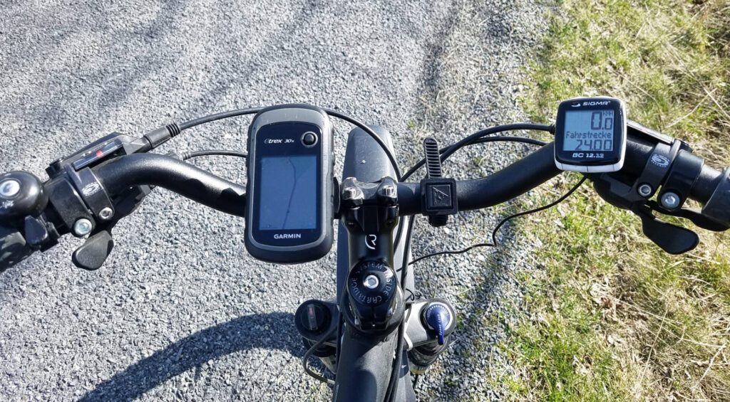Mit dem GPS Gerät Garmin eTrex navigieren wir auf unseren Fahrrad Touren