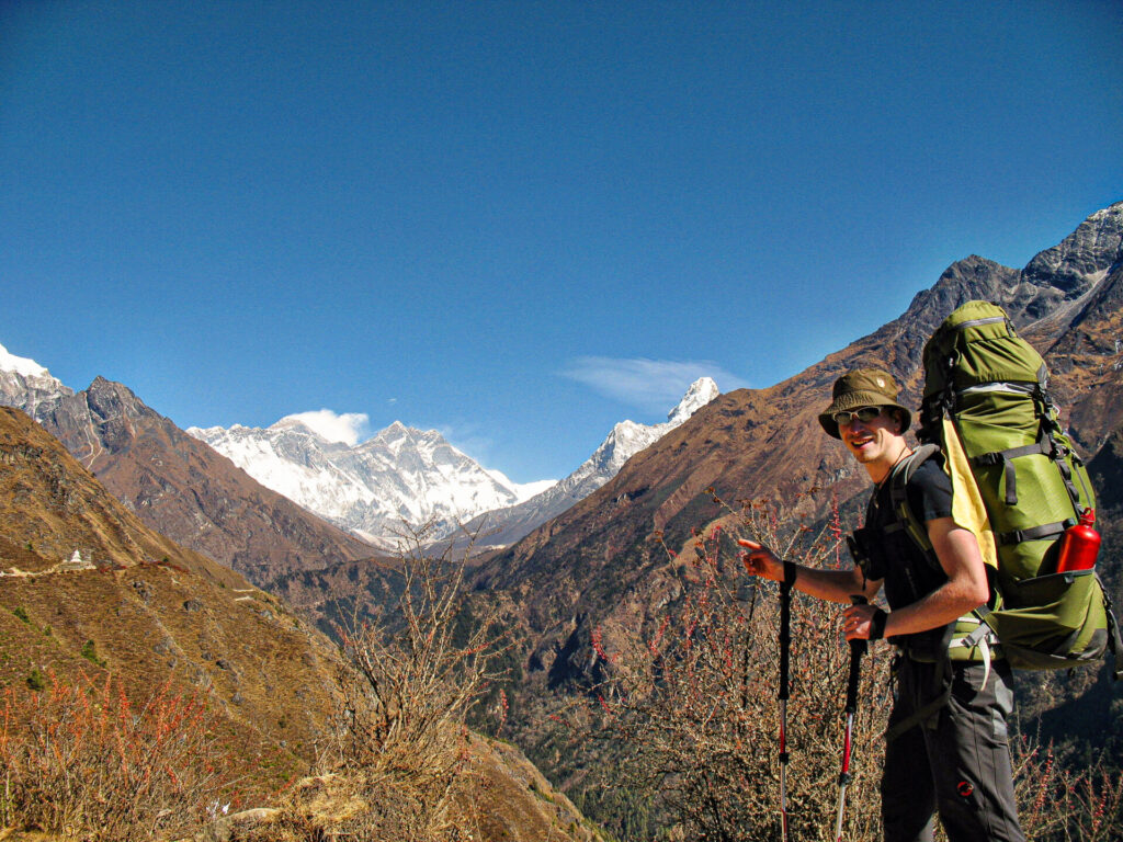 Björn Hofmann in Nepal beim Mount Everest